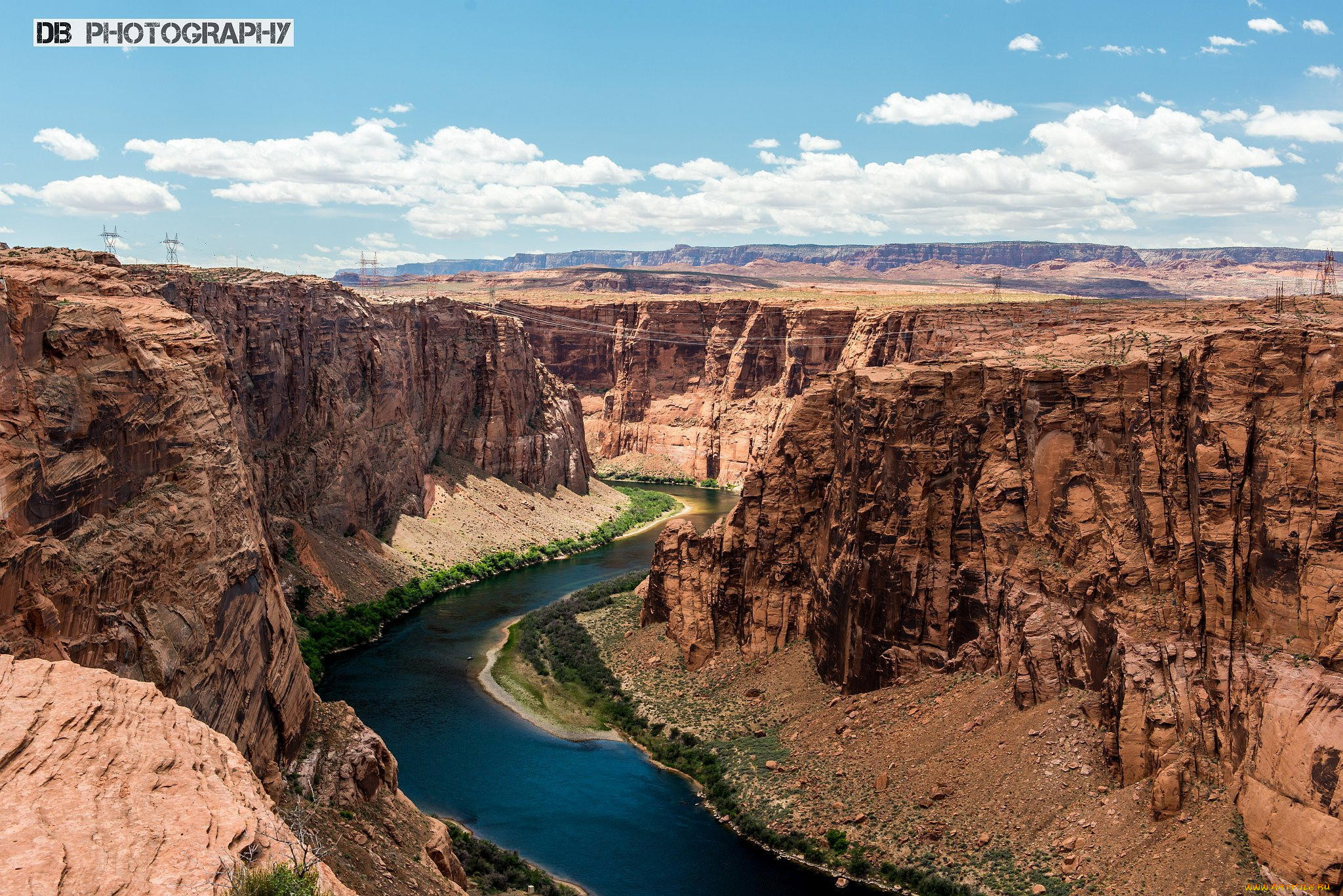 Большой каньон на реке Колорадо площадка